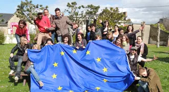 Simulation du Parlement européen entre des jeunes bretons, allemands et italiens