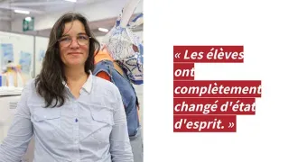 Christelle Capitaine, professeure au lycée Jean-Moulin à Saint-Brieuc.