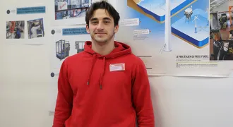 Baptiste est étudiant en BTS Maintenance des systèmes éoliens.