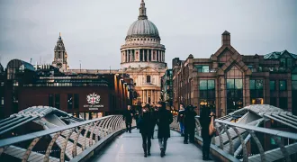 Le Millenium bridge à Londres