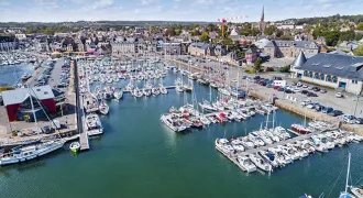 Vue aérienne du port de Paimpol (22)