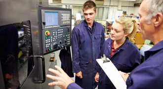 Des stagiaires en entreprise 