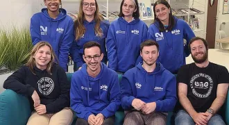 Un groupe d'étudiants ambassadeurs.