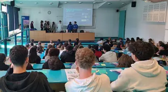 Une intervention d'étudiant·es dans le cadre de Brio.