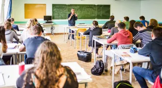  Une classe du lycée Pommerit-Jaudy 