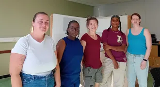 Des participantes de "Pas sans z'elles" en formation.