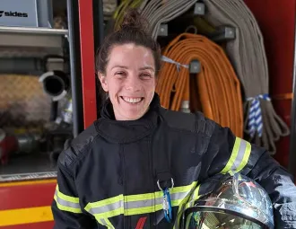 Portrait de Laura Jupin, sapeur-pompier