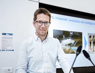 Portrait de Jérôme Sevrette, chef du pôle smart grids d'Enedis à Rennes (35)