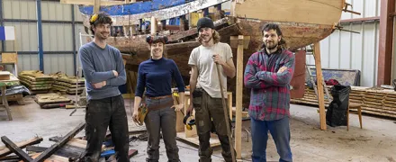 Des bénévoles de l'atelier Ribines