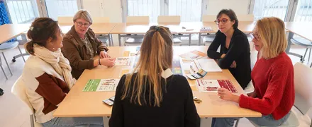 Un atelier dans un CDAS (Centre départemental d'action sociale) à Quimperlé (29)