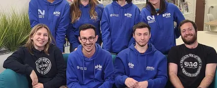 Un groupe d'étudiants ambassadeurs.