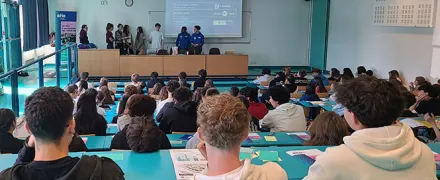 Une intervention d'étudiant·es dans le cadre de Brio.
