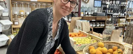 Portrait de Marie Ranchy, épicière vrac