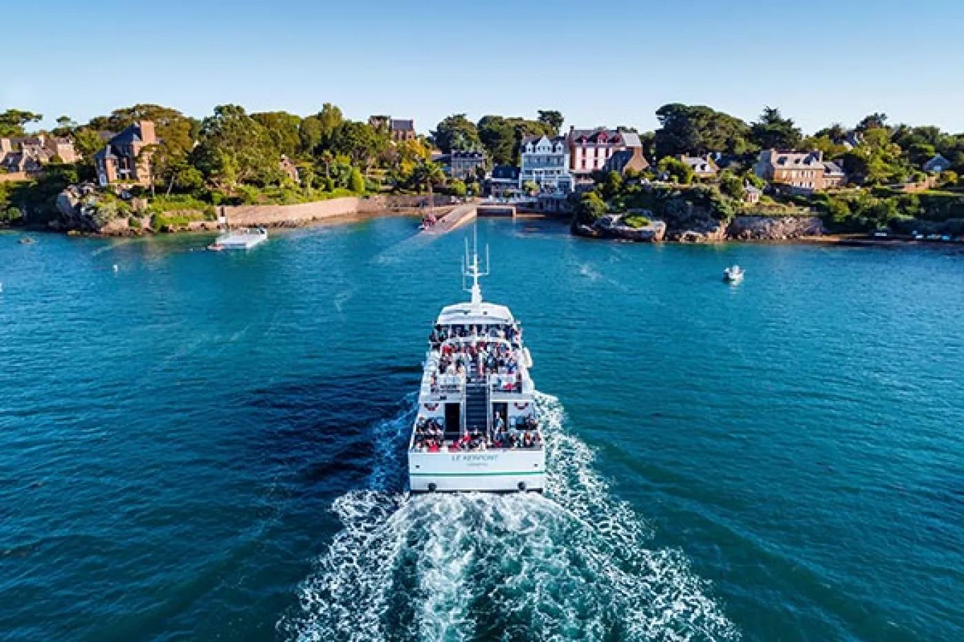 Photographies aériennes par drone du Port Clos sur l'Ile de Bréhat