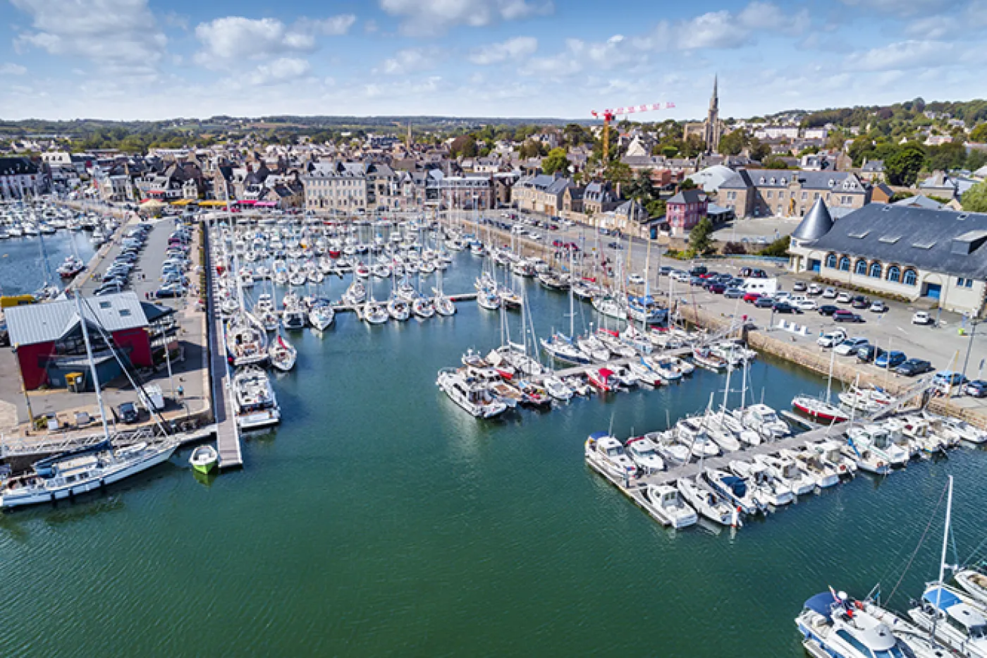 Vue aérienne du port de Paimpol (22)