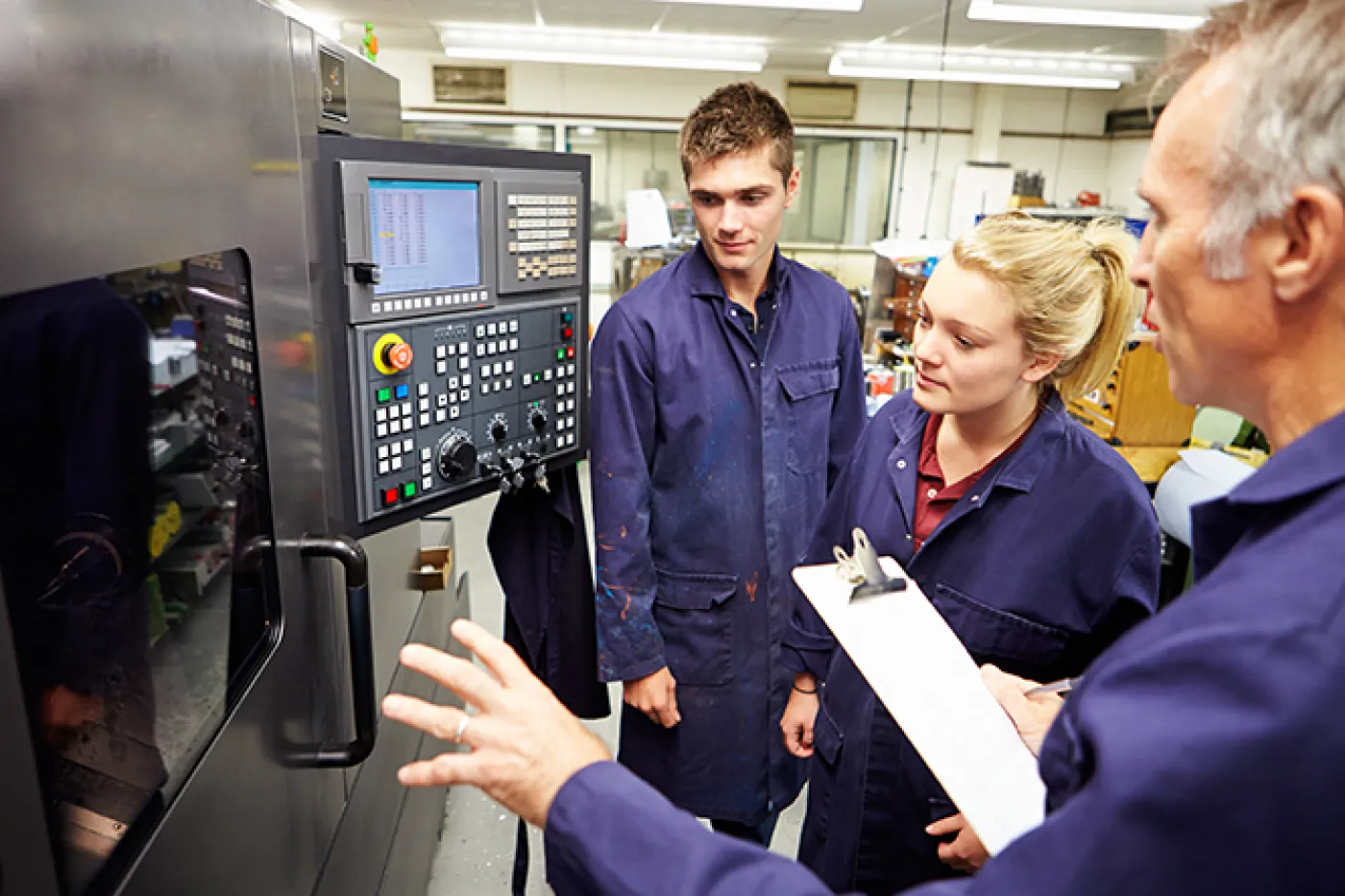 Des stagiaires en entreprise 
