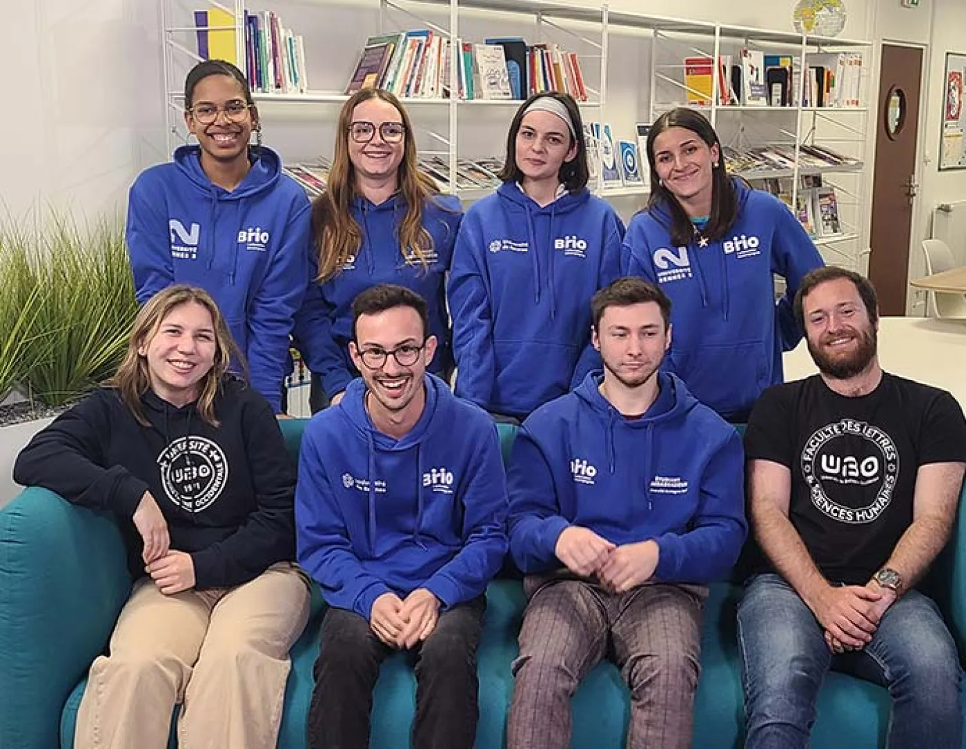 Un groupe d'étudiants ambassadeurs.