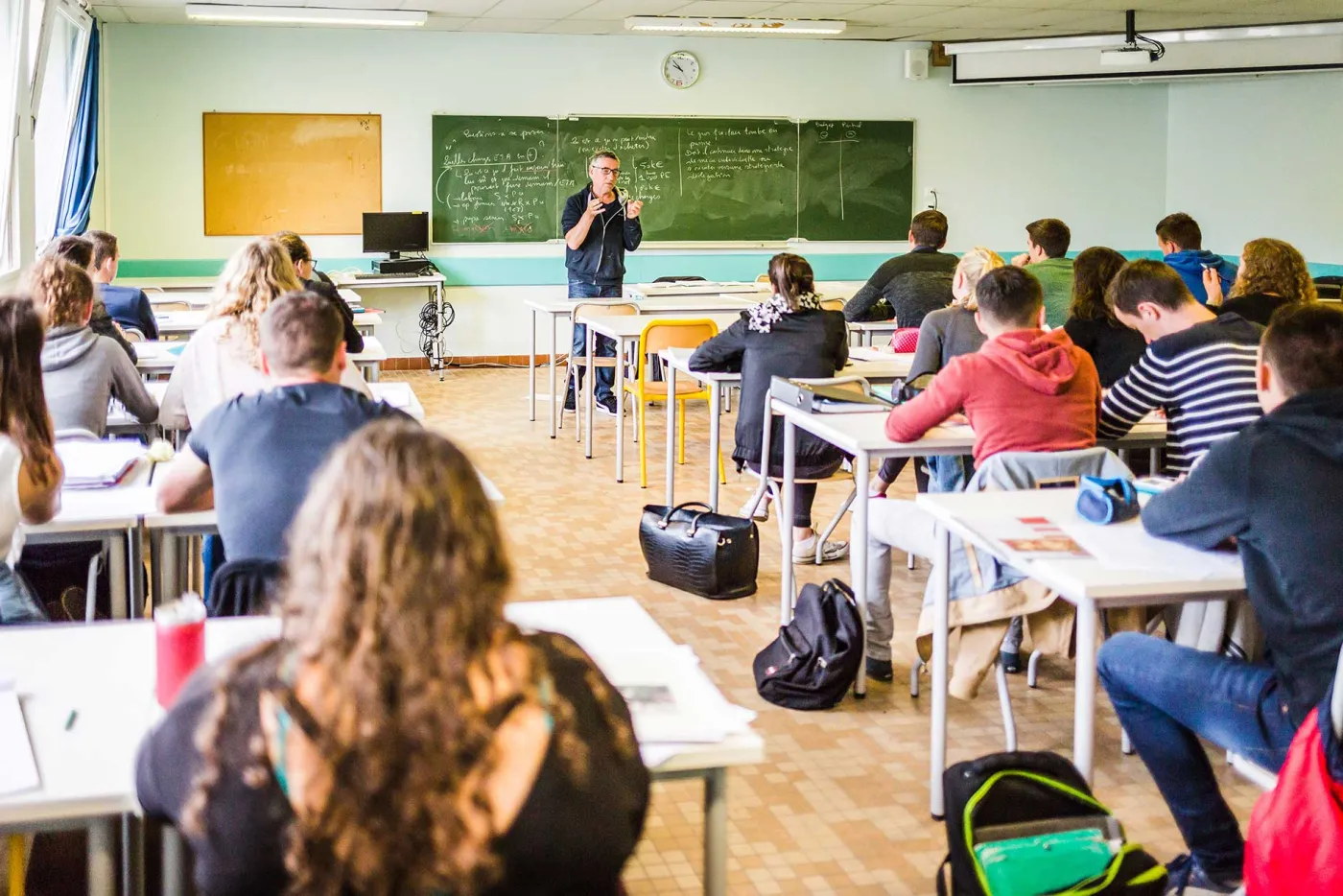  Une classe du lycée Pommerit-Jaudy 