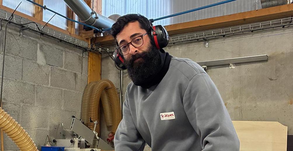 Portrait de Wissam Shami, ébéniste.