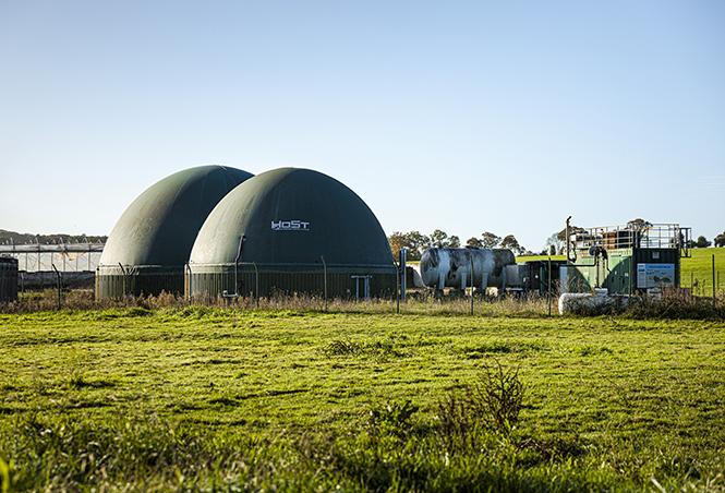 Unité de méthanisation dans l'exploitation agricole Ar Kouerien à Pipriac (35)