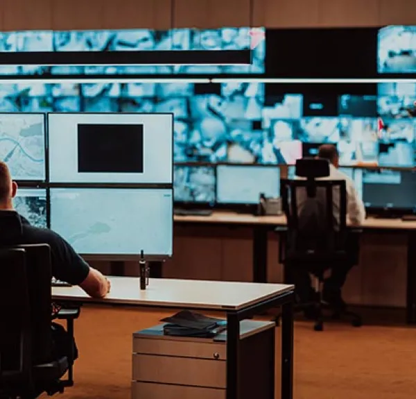 Une salle de controle vidéo