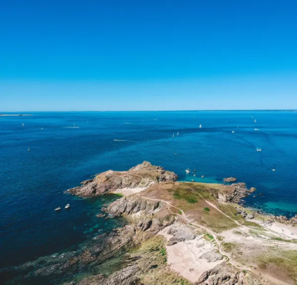 Hoedic (56) vu depuis un drone