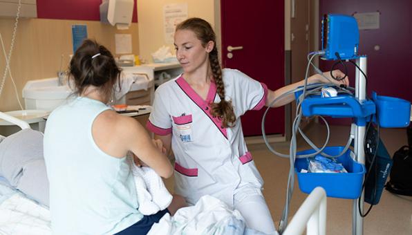Marie Vincent est sage-femme à l'hôpital Morvan à Brest.