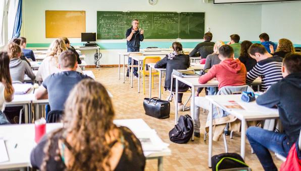  Une classe du lycée Pommerit-Jaudy 