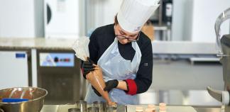Une candidate en plein concours.